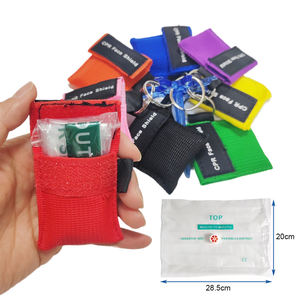 Mascherina CPR portachiavi tascabile Kit di pronto soccorso con respirazione per barriera bocca a bocca visiera Medical consumabili portachiavi Kit CPR - Product Image 4