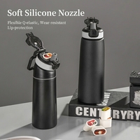 Gourde isotherme portable en acier inoxydable anti-fuite avec paille pour la gym, l'école, le camping et les activités de plein air