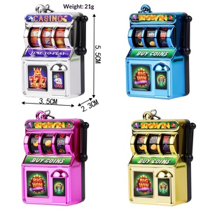 Llavero de máquina de slot mini creativa, juguete educativo de frutas para niños, llavero de plástico con mecanismo de balancín, regalo - Product Image 6