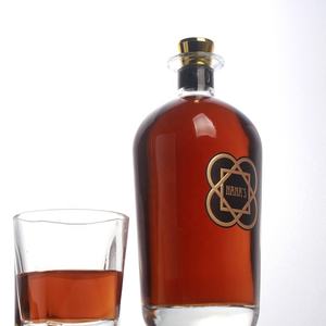 Botella vacía de licor de 750ml, frasco exótico de alcohol, whisky, ron, 375ml - Product Image 2