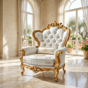 Juego de Sofás de Madera Maciza Tradicional Convertible de Lujo Premium, Silla Elegante para Sala de Estar - Product Image 5
