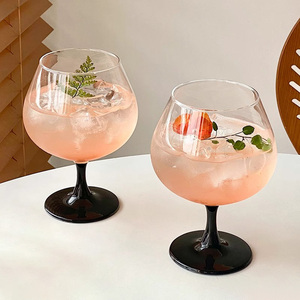 Verres noirs à brandy français gobelet à <span class=keywords><strong>vin</strong></span> <span class=keywords><strong>blanc</strong></span> court <span class=keywords><strong>vin</strong></span> rouge 700ml verre pour mariage - Product Image 4