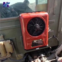 Aire Acondicionado Eléctrico Universal de 12V 24V para Techo de Camiones Pesados/Ligeros, Autocaravanas, Camionetas y Automóviles, con Control Remoto