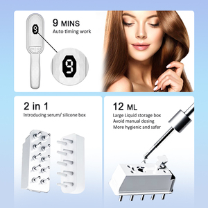 Masaje de vibración más vendido, activar el cuero cabelludo, luz roja, masajeador de cabeza de cabello anticaída, el mejor peine eléctrico para el crecimiento del cabello con láser - Product Image 5