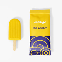 Emballages jetables de popsicle de taille personnalisée emballage de crème glacée emballage alimentaire en plastique congelé Pe échantillons gratuits sac à gousset latéral