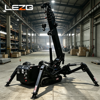 Mini-grue araignée à faible consommation d'énergie, 1,5 tonne, 4 tonnes, pompe hydraulique à faible consommation pour le levage de matériaux en intérieur