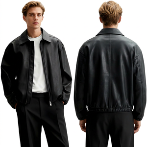 Trending <b>Jacket</b> Leather Waterproof Breathable Thick Summer Casual Vintage Brown Black Custom Leather <b>Jackets</b> - Product Image 1