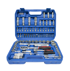 Juego de herramientas de 108 piezas con llave de trinquete, juego de herramientas de emergencia de 94 piezas, caja de herramientas para reparación de automóviles - Product Image 1