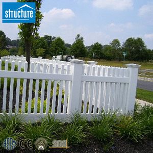 White Color PVC Vinyl <strong>Temporary</strong> <strong>Fencing</strong> Picket Panel Event <strong>Fencing</strong> Trellis Gates for Outdoor Festivals - Product Image 4