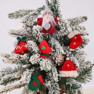 Materiales de Fieltro para Manualidades Navideñas, Colgantes de Papá Noel, Calcetines, Guantes, Campanas, Corazones, Decoración de Árboles de Navidad, Creativo - Product Image 4