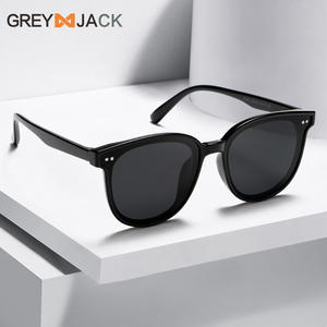 Lunettes de soleil grises pour hommes, monture TR90, UV400, polarisées, légères, type 3, verres TAC noirs - Product Image 5