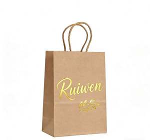 Sacs en papier kraft personnalisés avec logo pour petites entreprises – Idéal pour cadeaux, chaussures, chaussettes – Emballage cartonné - Product Image 6