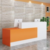 Bureau de réception d'hôtel commercial en bois massif en forme de L, design moderne et luxueux, avec hauteur réglable et caractéristiques faciles à nettoyer