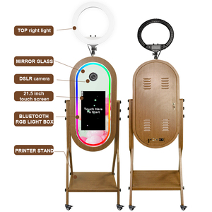 Kết cấu hiện đại + Vòng/đèn flash kết hợp 21.5 inch màn hình cảm ứng gương ảnh gian hàng máy - Product Image 6