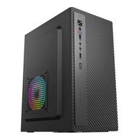 268 USB 3.0 Usine En Gros ATX Ordinateur De Bureau Oem Pc Cas Stock Alimentation Cas En Plastique avec Panneau Latéral Fenêtre Mi Tour
