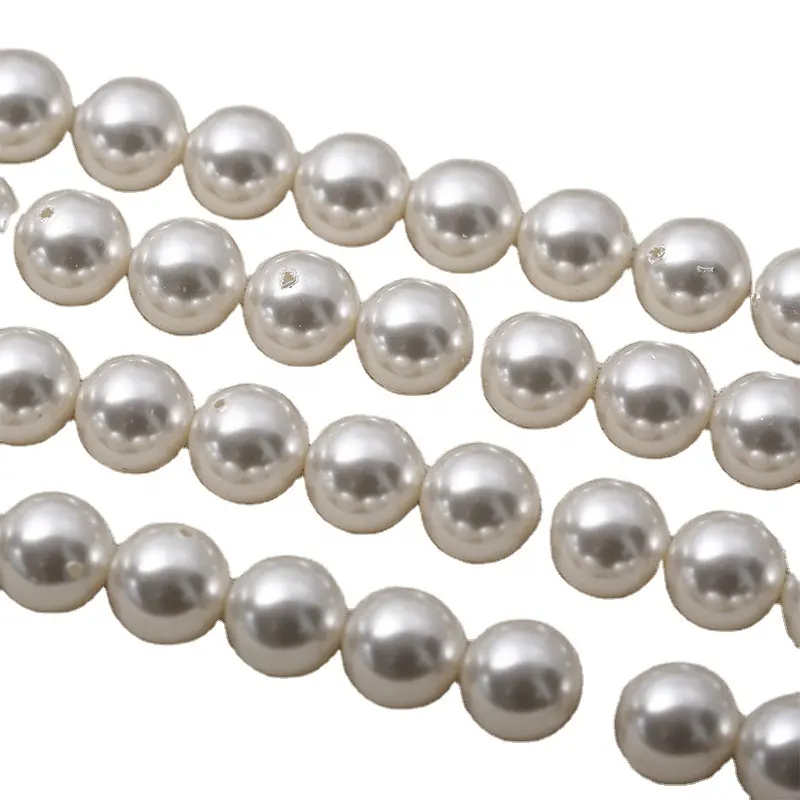Vente en gros de perles rondes parfaites 2-20mm demi-trou pour bijoux