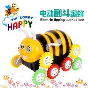 Voiture électrique amusante en forme d'abeille, 12 cm, véhicule oscillant pour enfants de 3 ans et plus, fonctionne sur piles, 4 roues motrices - Product Image 4