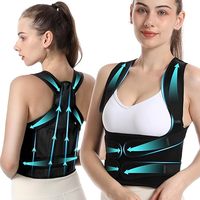 FSPG OEM Correcteur de Posture Respirant Réglable, Ceinture de Soutien Dorsal Femme Homme Soulagement de la Douleur, Redresseur de Dos Protecteur