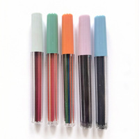 Recharges de mine de crayon mécanique colorées OEM 2,0 mm, 6 pièces, en cire de paraffine de haute qualité, durables, longue durée de vie, pour dessin artistique fluide