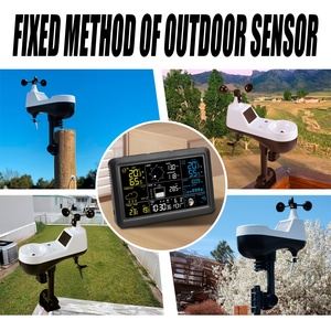 Station météo intérieure solaire 2026 la plus récente avec écran couleur de 7,5 pouces, compatible Tuya WiFi, jauge de pluie et anémomètre - Product Image 6