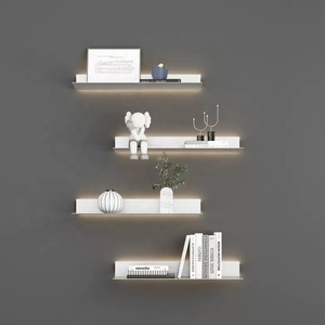 Kệ Giày Bằng Thép Không Gỉ Đặt Làm, Giá Trưng Bày Gắn Tường Giá Sắp Xếp Đồ Trang Trí Bắc Âu Tiết Kiệm Không Gian Với Đèn <span class=keywords><strong>LED</strong></span> - Product Image 3