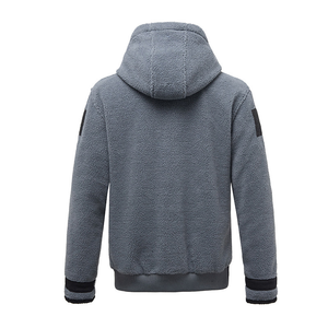Chaqueta Casual Holgada <span class=keywords><strong>de</strong></span> Color Sólido con Cierre <span class=keywords><strong>de</strong></span> Cremallera para Hombre, Chaqueta <span class=keywords><strong>de</strong></span> Forro Polar, Chaqueta con Capucha Estilo Fantasma - Product Image 4