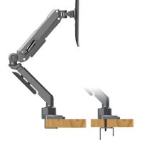 Support d'écran d'ordinateur réglable pour bureau, bras de moniteur mécanique inclinable et rotatif à ressort