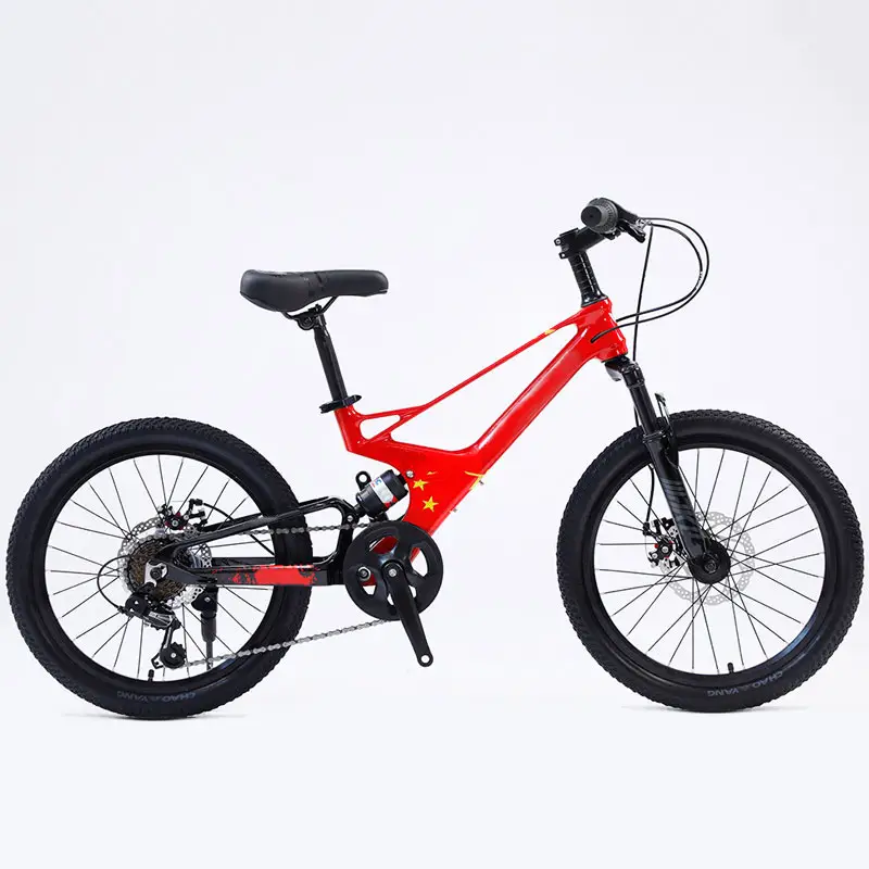 Toptan 20 inç magnezyum alaşımlı çocuklar dağ bisikleti 7-speed MTB çocuk bisikleti erkek ve kız için