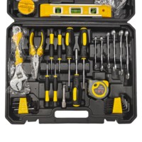 Kit de 108 outils professionnels en acier au carbone avec mallette rigide OEM – Tournevis, pioches et outils multifonctions pour bricolage, réparation automobile et domestique – Idéal comme cadeau