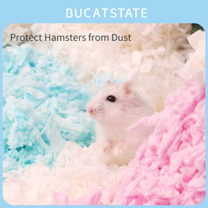 Bucatstate piccole forniture di animali deodorante 100% pasta di carta cotony biancheria da letto per criceto - Product Image 5