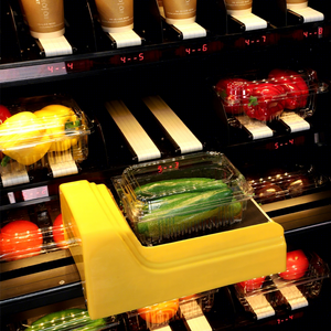 Máquina Expendedora <span class=keywords><strong>de</strong></span> Alimentos Frescos con Pantalla Táctil, Elevador Automático <span class=keywords><strong>de</strong></span> Billetes y Tarjetas <span class=keywords><strong>de</strong></span> Crédito con Ranuras Ajustables Inteligentes Personalizables - Product Image 4