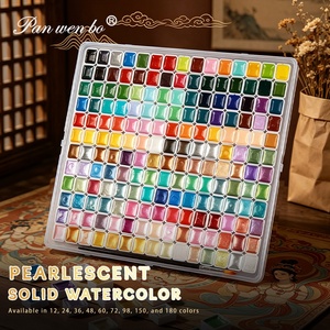 Panwenbo - Juego de Acuarelas Perlas Sólidas Lavables de 20/24/36/48/60/72/98/150/180 <span class=keywords><strong>Colores</strong></span> <span class=keywords><strong>para</strong></span> Pintura Artística - Product Image 6