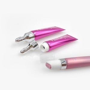 Tube cosmétique en aluminium souple D19mm avec pompe à lotion pour crème contour des yeux, impression sérigraphique, tube échantillon pour soins de la peau - Product Image 2