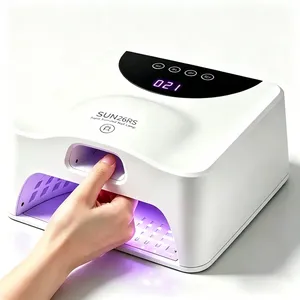 เครื่องอบเล็บ UV LED แบบ 2-in-1 สำหรับนิ้วโป้งและมือทั้งสองข้าง อบแห้งเร็ว พร้อมฐานแม่เหล็กแบบกระจก และเซ็นเซอร์อัจฉริยะสำหรับเล็บเจล - Product Image 1