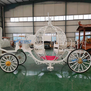 Carruaje Eléctrico de Lujo con Forma de Calabaza Blanca de Princesa Cenicienta para Bodas, Transporte Especial - Product Image 3