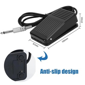 Pedal Cuadrado de Plástico Negro para Tatuajes, Interruptor de Pie para Máquina de Tatuar - Product Image 2
