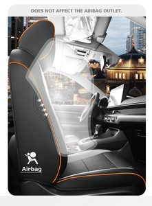 Fundas de Asiento de Coche Personalizadas de Cuero Negro para Honda <span class=keywords><strong>CRV</strong></span> <span class=keywords><strong>2023</strong></span>, Superficie Perforada, Estética Minimalista y Confortable, Juego Completo - Product Image 3
