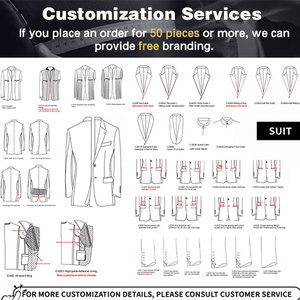 Costumes croisés abricot pour hommes – Veste de <span class=keywords><strong>costume</strong></span> de haute qualité avec fermeture éclair pour affaires et mariages (garçons d'honneur) - Product Image 6