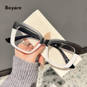 Occhiali Boyarn Cat Eye gradiente <span class=keywords><strong>lenti</strong></span> quadrate UV400 protezione occhiali da sole Sexy oversize contrasto colore Anti-blu <span class=keywords><strong>lenti</strong></span> a luce - Product Image 3