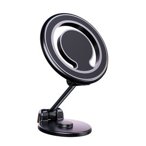 Support de téléphone magnétique pour voiture tout en métal, pliable, 360° °   Rotatif, aimants doubles, forte adsorption, pour tableau de bord - Product Image 1