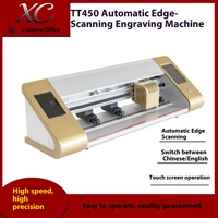 Máquina automática de corte de escritorio TT450, pegatinas de coche patrulla, transferencia térmica, trazador de etiquetas de PVC, equipo de servicio táctil