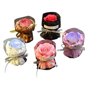 Fiore Tascabile per San Valentino, Fiore Eterno per Festival della Dea, Fiori Secchi/Setosi, Bouquet Simulato, Aromaterapia, Fatto a Mano in Cina - Product Image 1