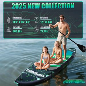 Tabla de paddle surf inflable Upwell de 10'6" x 32" x 6" con bomba y accesorios para aguas oceánicas - Product Image 3