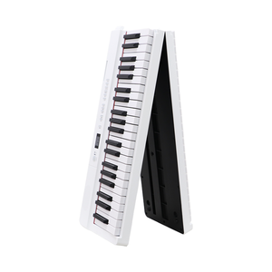 Teclado Electrónico Plegable Portátil <span class=keywords><strong>de</strong></span> Plástico <span class=keywords><strong>de</strong></span> 61 Teclas, 200 Ritmos y Tonos, USB Tipo C, Batería Recargable, Conector para Auriculares <span class=keywords><strong>de</strong></span> 3.5 mm - Product Image 1