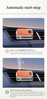 AILOVN Purificateur d'air automatique de luxe pour voiture, diffuseur d'huiles essentielles à capteur de vibration monté sur grille d'aération, alimenté par USB, en plastique