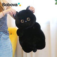 Bobova Peluche chaton tricolore, poupée câline, cadeau d'anniversaire pour enfant, pour votre petite amie, polyester, coton PP, animaux mignons, 40 cm