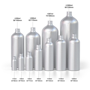 Custom 30ml 80ml 100ml 120ml 150ml 200ml 300ml 350ml 500ml 1000ml Aluminum Bottle With Screw Cap - Product Image 3