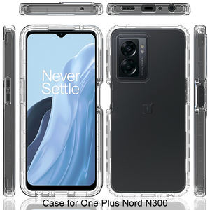 Coque de téléphone robuste à couverture complète 360 pour OnePlus <span class=keywords><strong>N300</strong></span> OPPO A57 4G,5G,A57S,A77 4G/5G dégradé Transparent PC TPU étui de téléphone en acrylique - Product Image 2