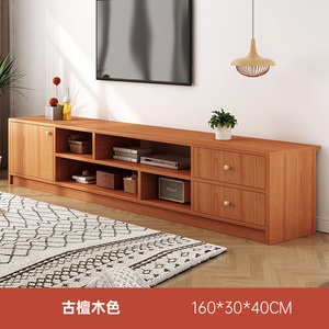 Soporte de <span class=keywords><strong>TV</strong></span> de Color Roble <span class=keywords><strong>y</strong></span> Blanco, Fácil de Instalar, Soporte de Exhibición para <span class=keywords><strong>TV</strong></span>, Mesa de <span class=keywords><strong>TV</strong></span> Estilo Madera con Puertas <span class=keywords><strong>y</strong></span> Dos Niveles de Estantes - Product Image 2