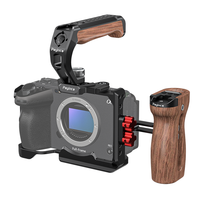 Kit de cage pour appareil photo Poyinco FX30 avec rail NATO, plaque de fixation rapide en alliage d'aluminium, poignées supérieures et latérales incluses pour FX3/FX30 1/4" 3/8"
